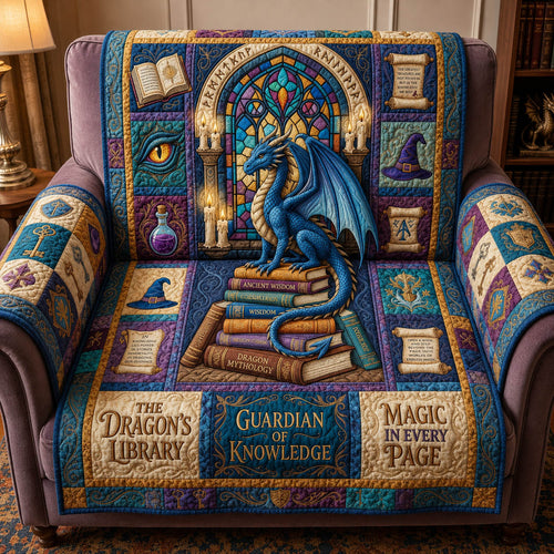 Fantasy Dragon Quilted Sofa Cover GFTOLAN645