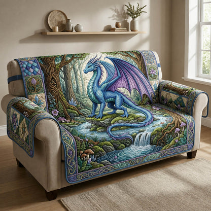 Mythic Dragon Quilted Sofa Cover GFTOLAN654