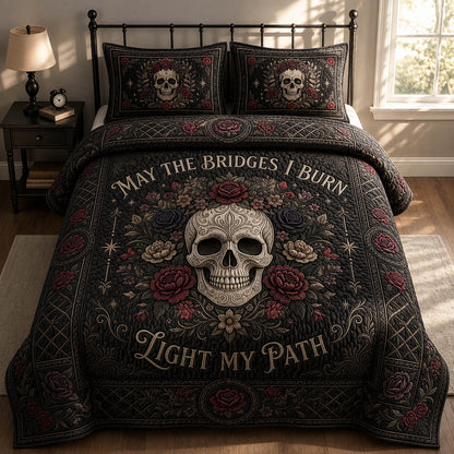 May The Bridges I Burn 3-Piece Quilted Bedding Set GFTOLAN662