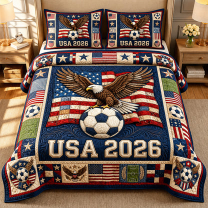 World Cup 3-Piece Quilted Bedding Set GFTOLAN699