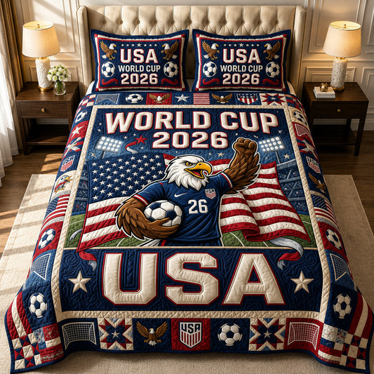 World Cup 3-Piece Quilted Bedding Set GFTOLAN700