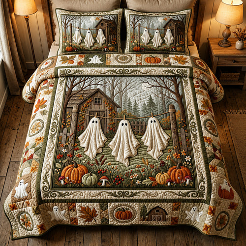 Ghost Clothesline 3-Piece Quilted Bedding Set GFTOLAN710