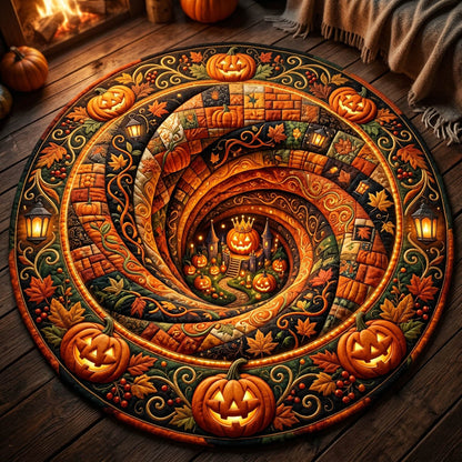 Pumpkin Kingdom Quilted Round Mat GFTOLAN757