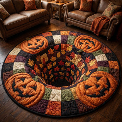 Pumpkin Hole Quilted Round Mat GFTOLAN758
