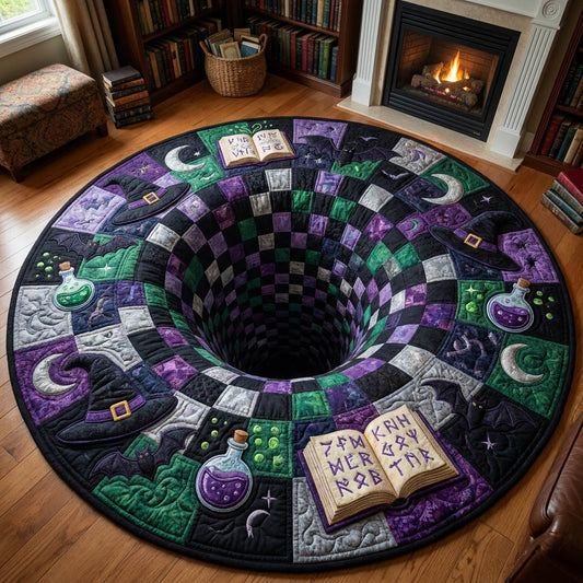 Witchy Hole Quilted Round Mat GFTOLAN763