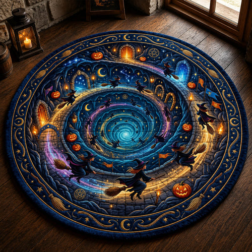 Flying Witches Quilted Round Mat GFTOLAN768
