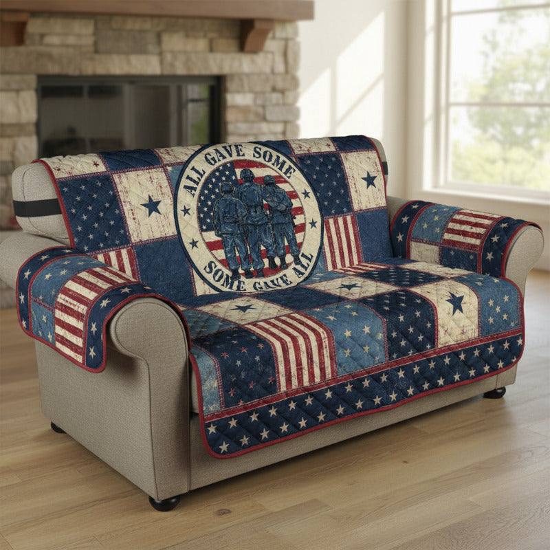 Some Gave All Quilted Sofa Cover GFTOLAN77
