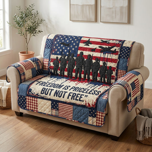 Freedom Is Priceless Quilted Sofa Cover GFTOLAN79