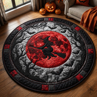 Witch Blood Moon Quilted Round Mat GFTOLAN854
