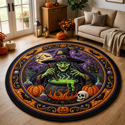 Magic Witch Quilted Round Mat GFTOLAN856