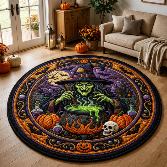 Magic Witch Quilted Round Mat GFTOLAN856