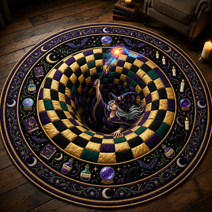 Witch Vortex Quilted Round Mat GFTOLAN862