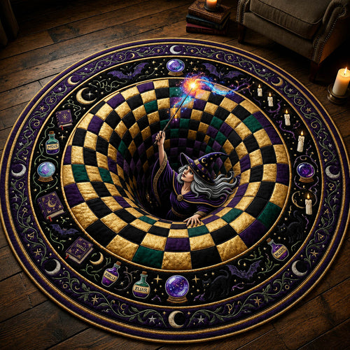 Witch Vortex Quilted Round Mat GFTOLAN862