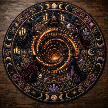 Witch Ritual Quilted Round Mat GFTOLAN863