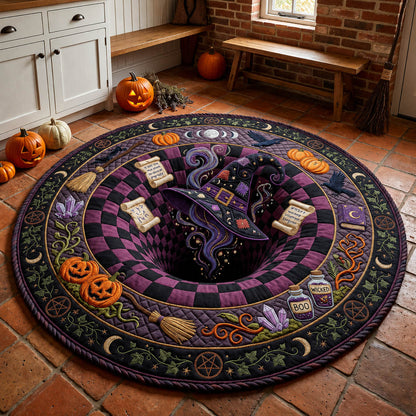 Witch Hat Vortex Quilted Round Mat GFTOLAN866