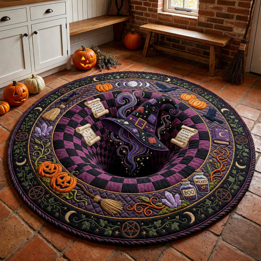Witch Hat Vortex Quilted Round Mat GFTOLAN866