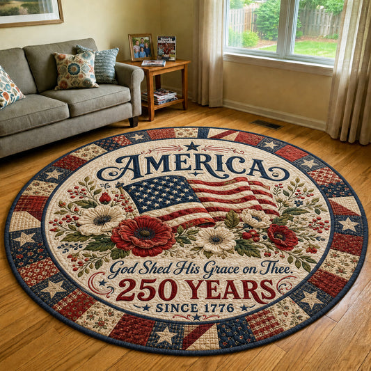America 250 Quilted Round Mat GFTOLAN87
