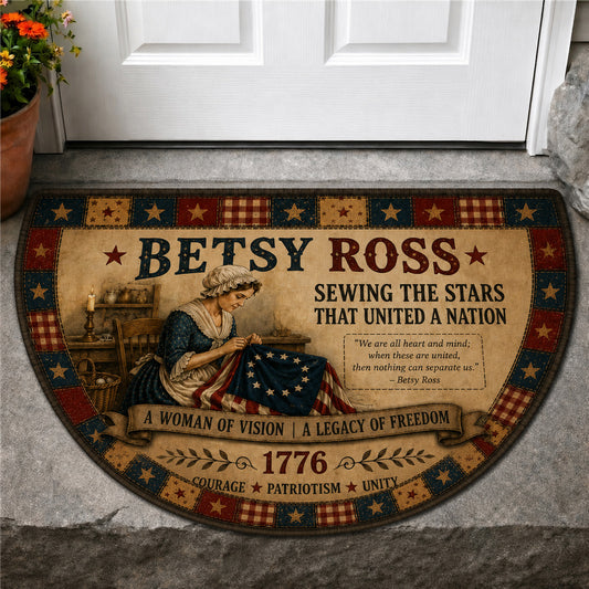 Betsy Ross America 250 Quilted Welcome Mat GFTOLAN91