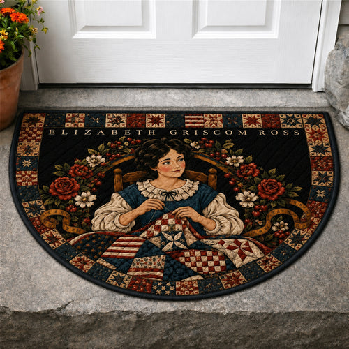 Colonial Patchwork Quilted Welcome Mat GFTOLAN92