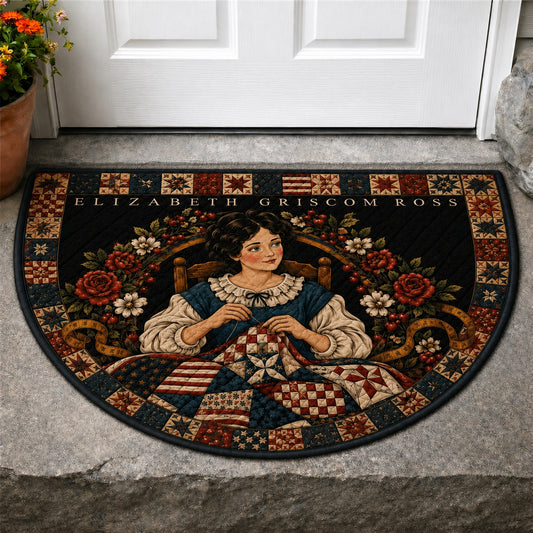 Colonial Patchwork Quilted Welcome Mat GFTOLAN92