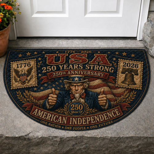 Uncle Sam USA Strong Quilted Welcome Mat GFTOLAN93