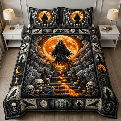 Grim Reaper 3-Piece Quilted Bedding Set GFTOLAN942