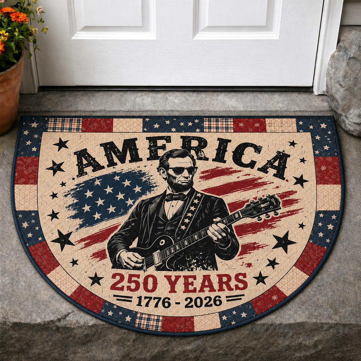 Lincoln Rock Quilted Welcome Mat GFTOLAN95
