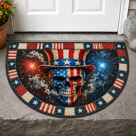 Patriot Skull Quilted Welcome Mat GFTOLAN97