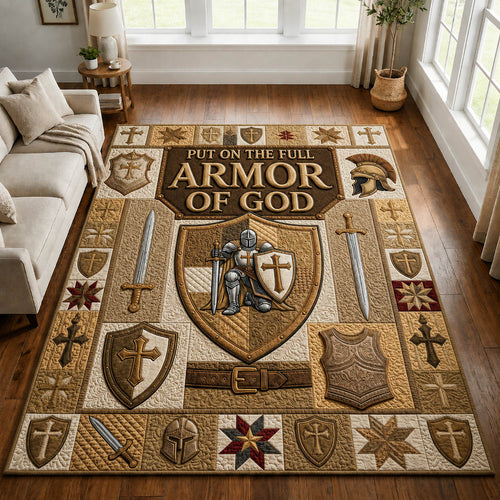 Put On The Full Armor Of God Area Rug GFTOLAN984