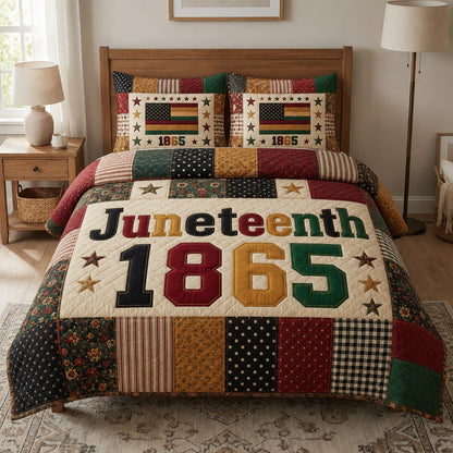 Juneteenth Heritage 3-Piece Quilted Bedding Set GFTOLAN99