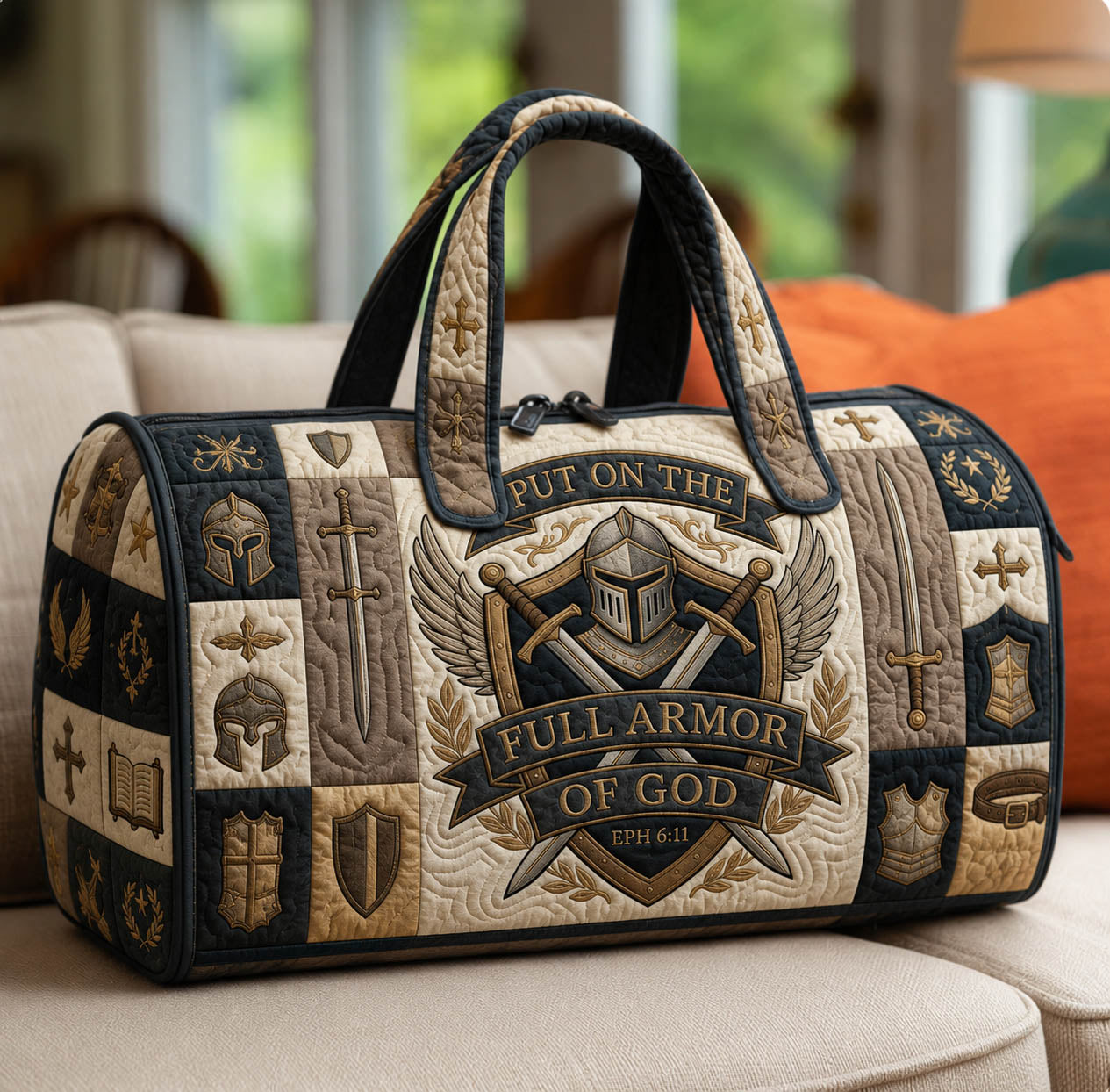 Armor Of God Quilted Duffle Bag GFTOLAN993