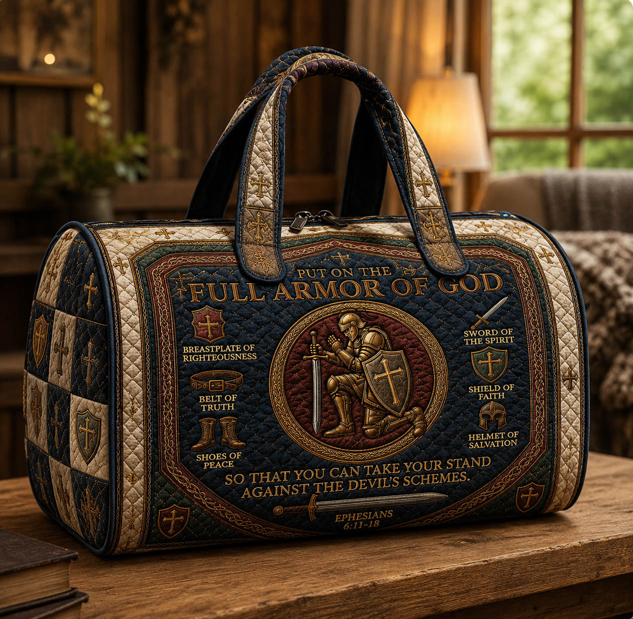 Armor Of God Quilted Duffle Bag GFTOLAN994