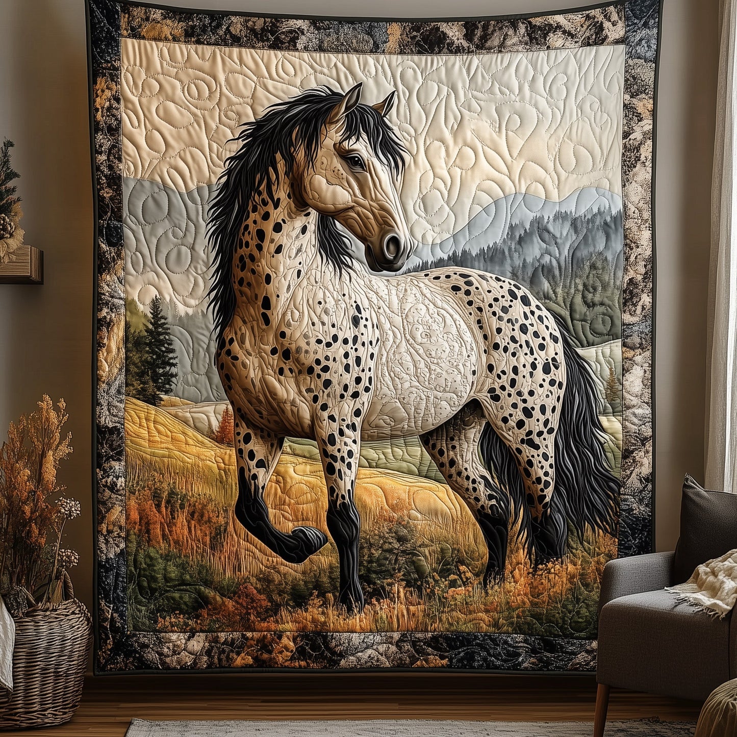 Horse Quilted Blanket GFTOMA014