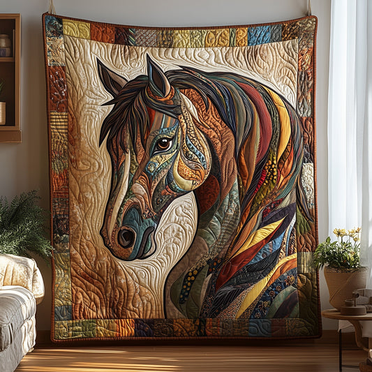 Mosaic Majesty Horse Quilted Blanket GFTOMA029