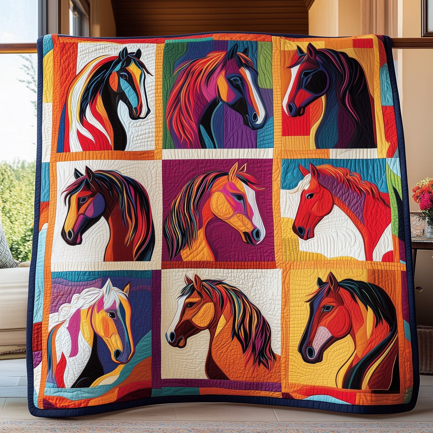 Horse Quilted Blanket GFTOMA042