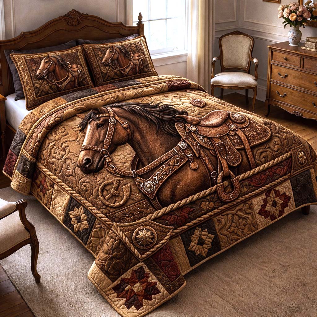 Wild Prairie 3-Piece Quilted Bedding Set GFTOMA10004