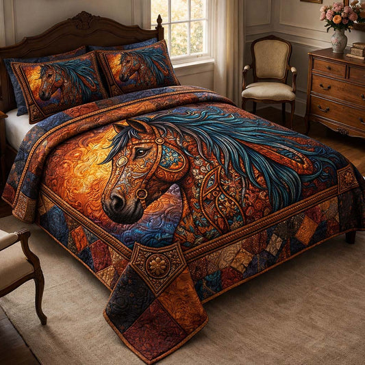 Rustic Ranch 3-Piece Quilted Bedding Set GFTOMA10007