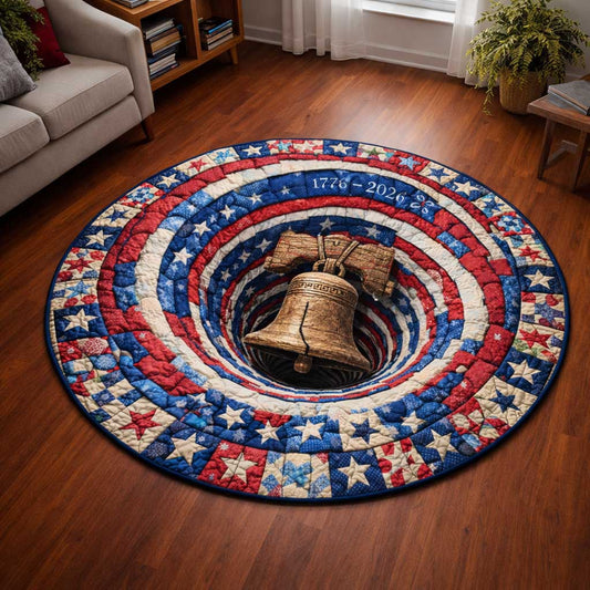 Patriot Bell Quilted Round Mat GFTOMA10061
