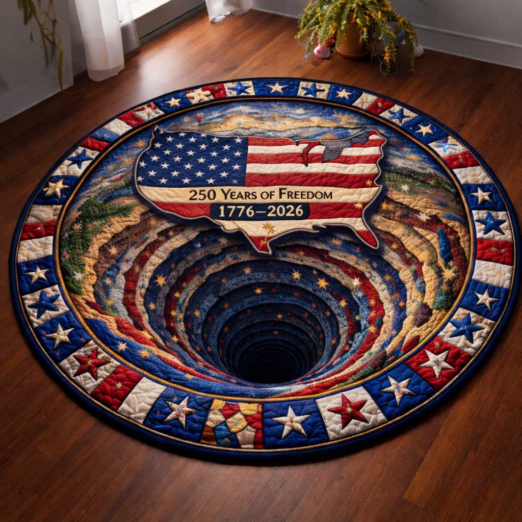 Liberty Wings Quilted Round Mat GFTOMA10064
