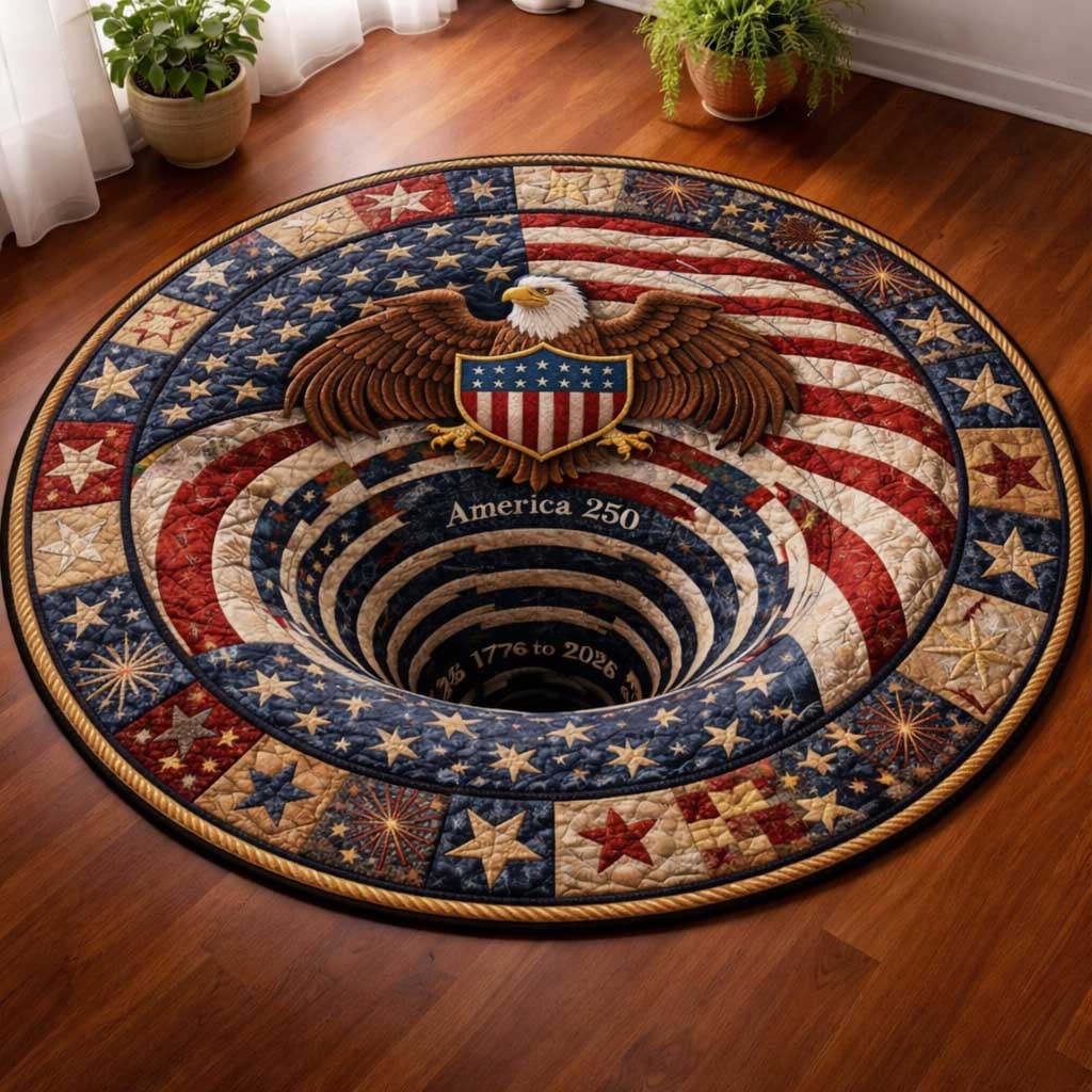 Freedom Eagle Quilted Round Mat GFTOMA10065
