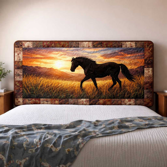 Country Horse Quilted Headboard Slipcover GFTOMA10098