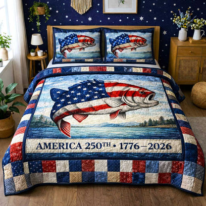 Lake Angler 3-Piece Quilted Bedding Set GFTOMA10143