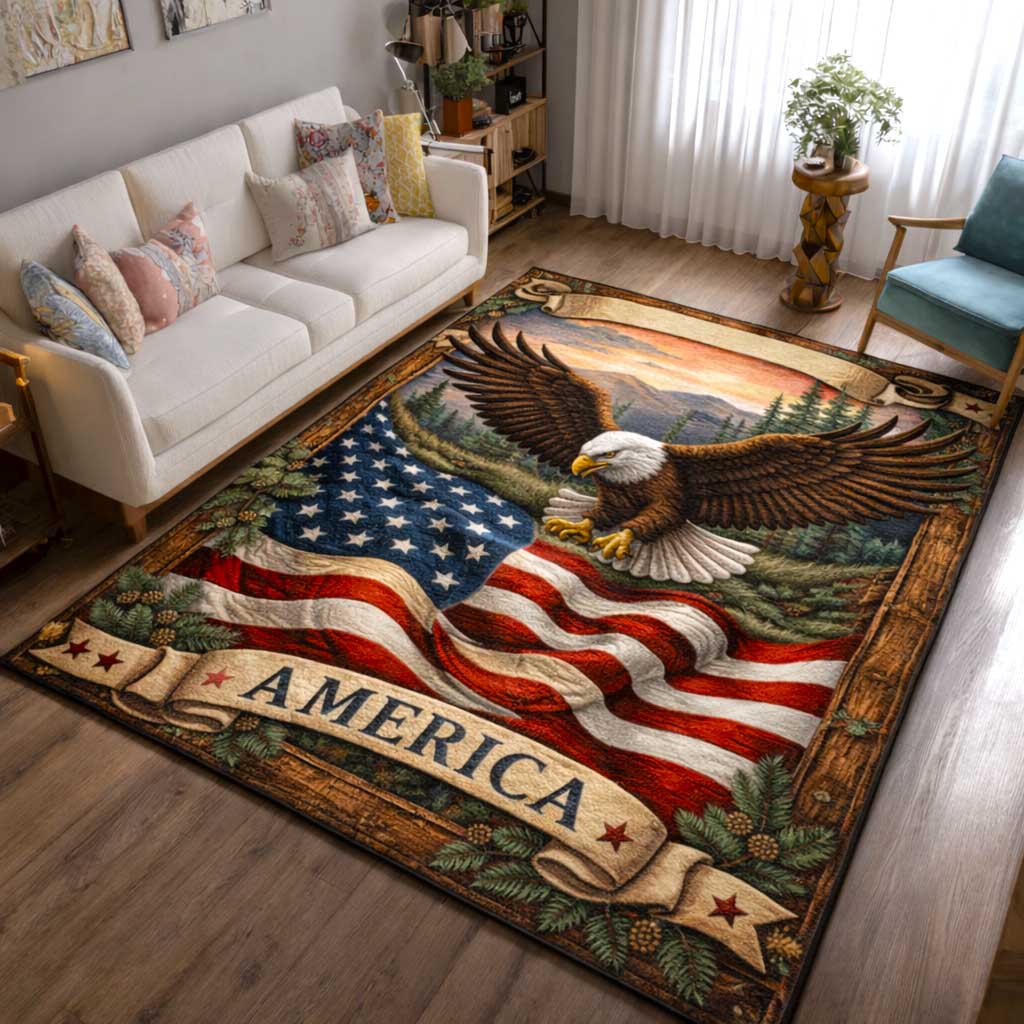 Majestic Eagle Area Rug GFTOMA10152 – Willow Quilt