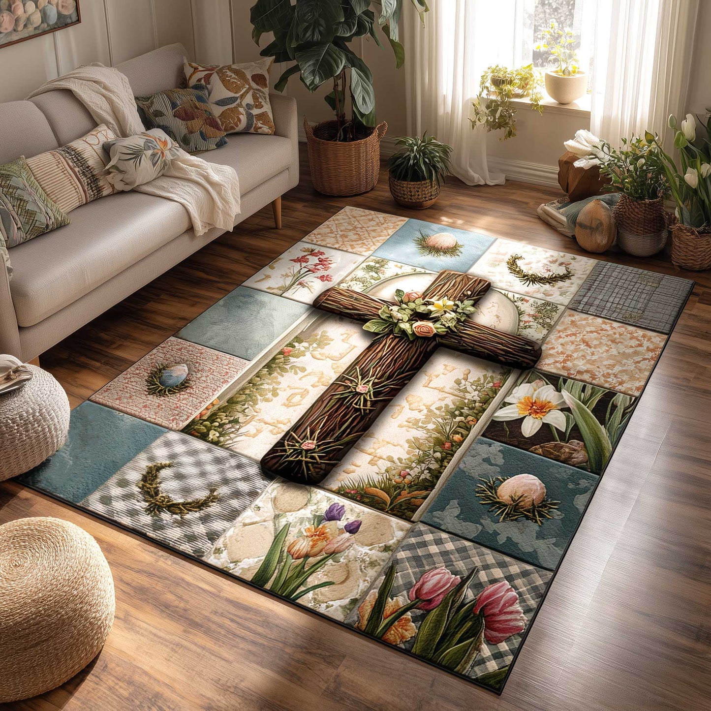 Easter Cross Area Rug GFTOMA10160