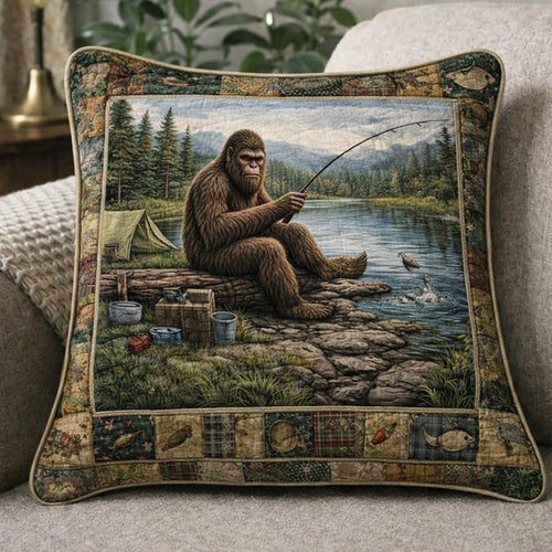 Camp Bigfoot Quilted Pillow Case GFTOMA10175