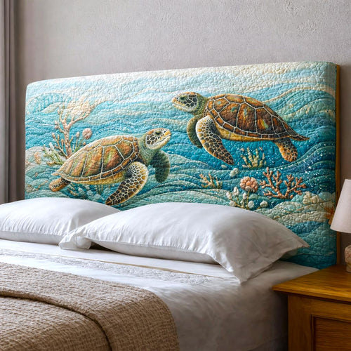 Pearl Ocean Quilted Headboard Slipcover GFTOMA10206