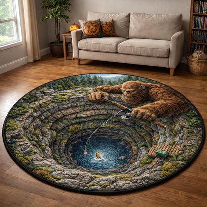 Bigfoot Trail Quilted Round Mat GFTOMA10211