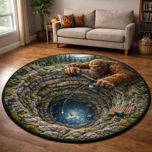 Bigfoot Trail Quilted Round Mat GFTOMA10211