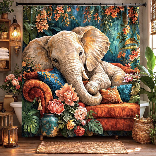 Majestic Elephant Shower Curtain GFTOMA10241