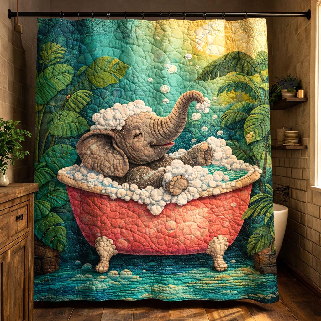 Wild Elephant Shower Curtain GFTOMA10242